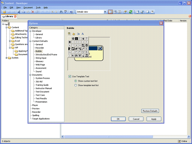 Screen image of this step