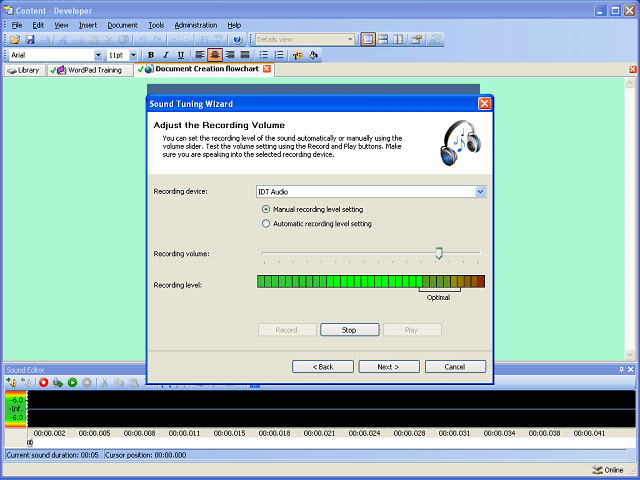 Screen image of this step