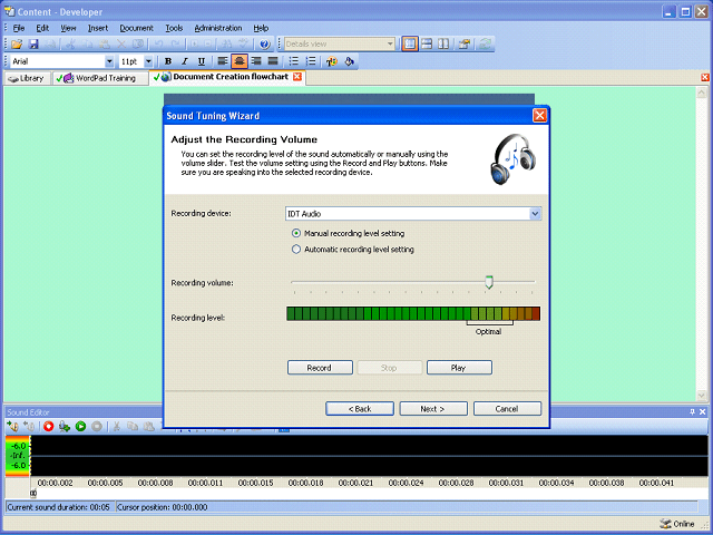 Screen image of this step