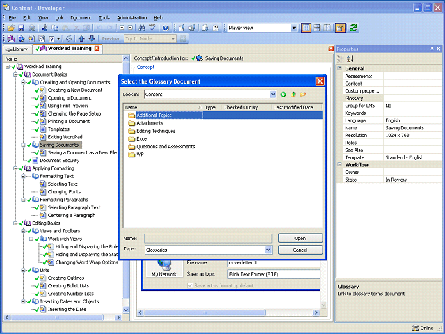Screen image of this step