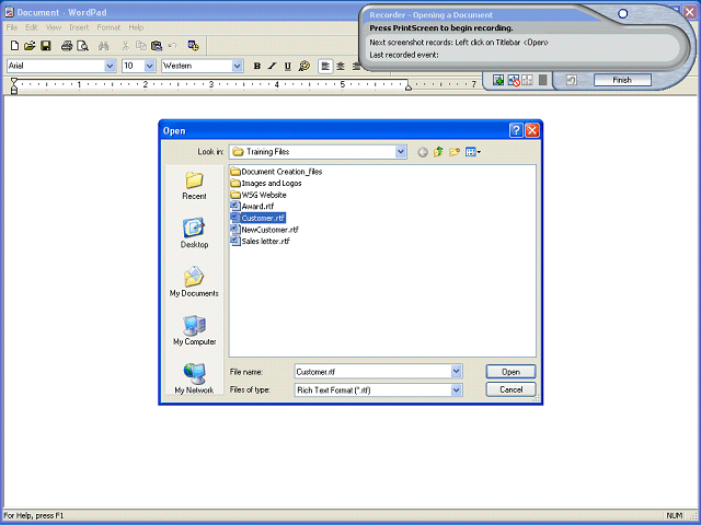 Screen image of this step