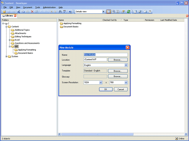 Screen image of this step