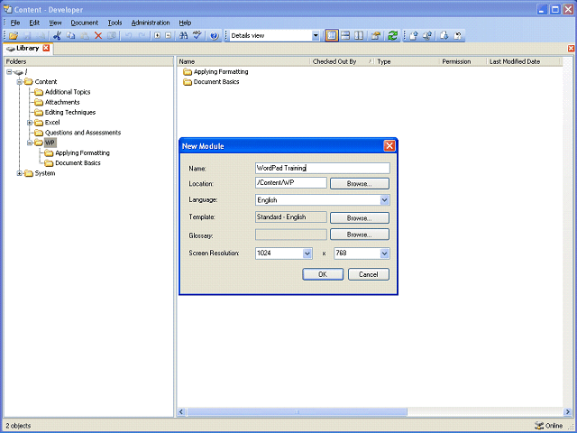 Screen image of this step