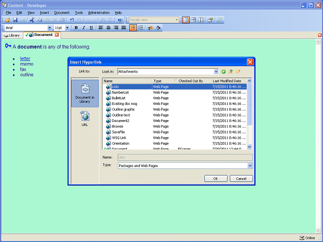 Screen image of this step