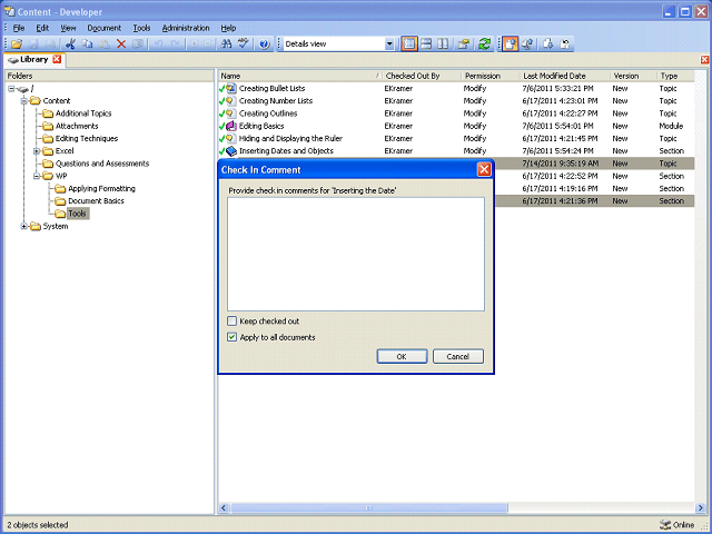 Screen image of this step