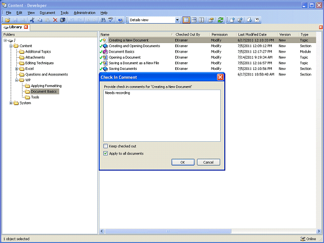 Screen image of this step