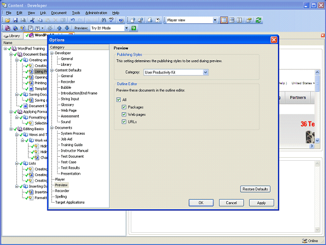 Screen image of this step