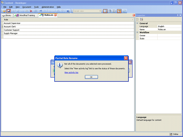 Screen image of this step