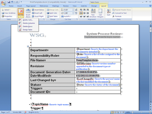 Screen image of this step