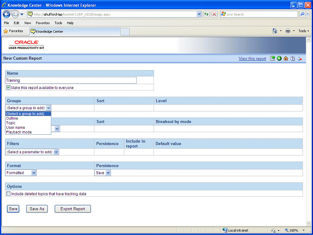 Screen image of this step