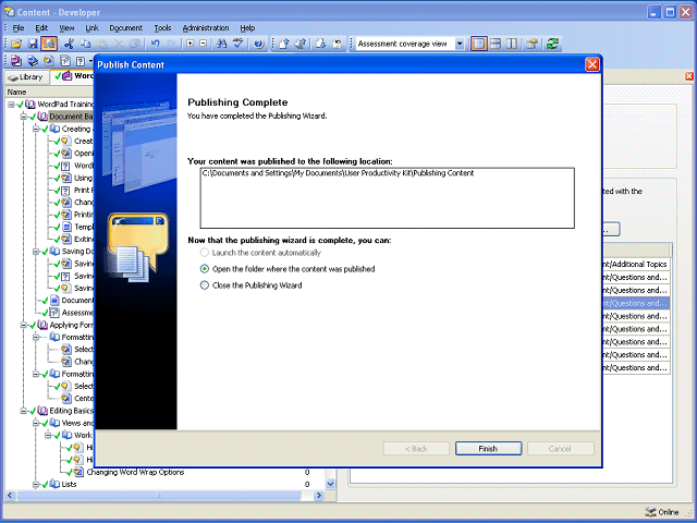 Screen image of this step