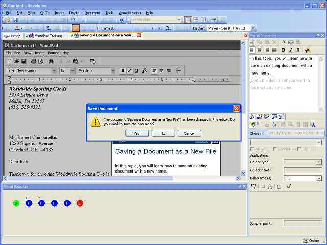 Screen image of this step