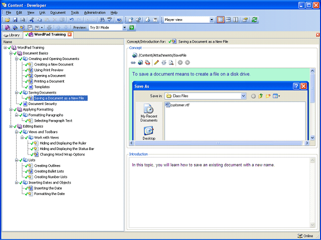 Screen image of this step