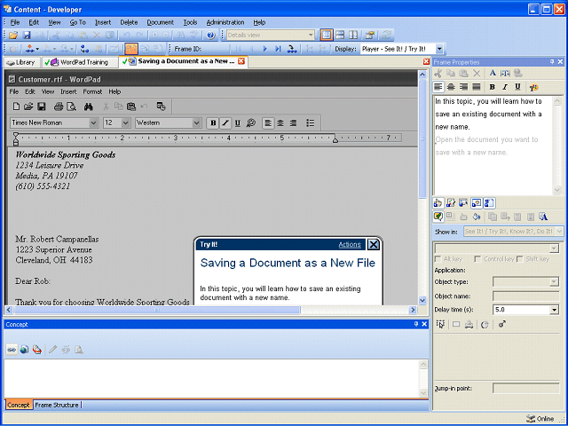 Screen image of this step