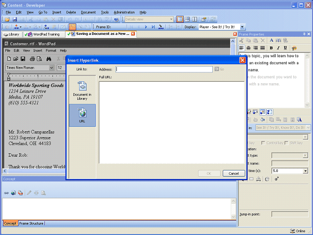 Screen image of this step