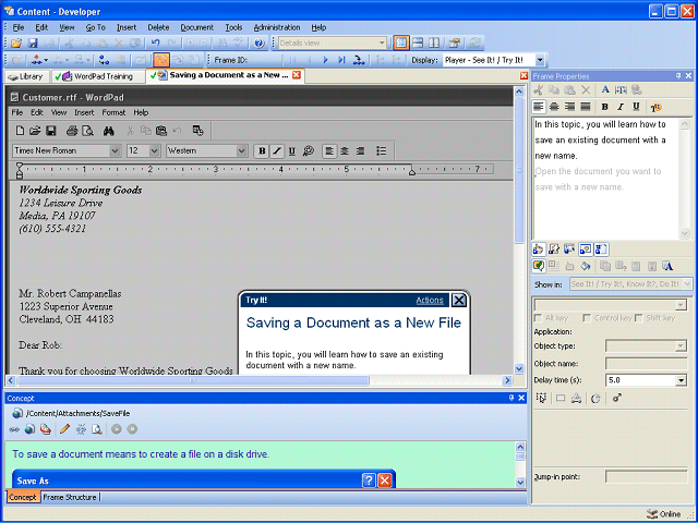 Screen image of this step