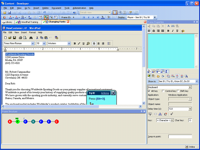 Screen image of this step
