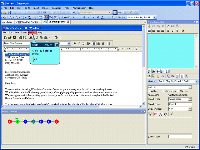 Screen image of this step