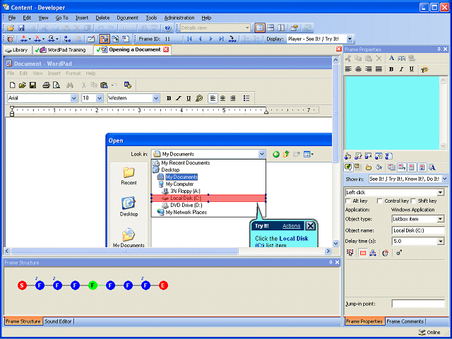 Screen image of this step