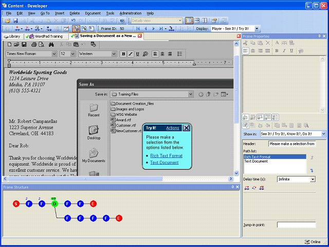 Screen image of this step