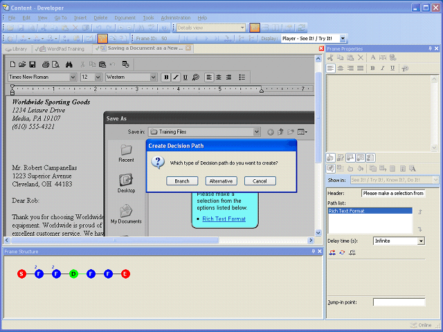 Screen image of this step