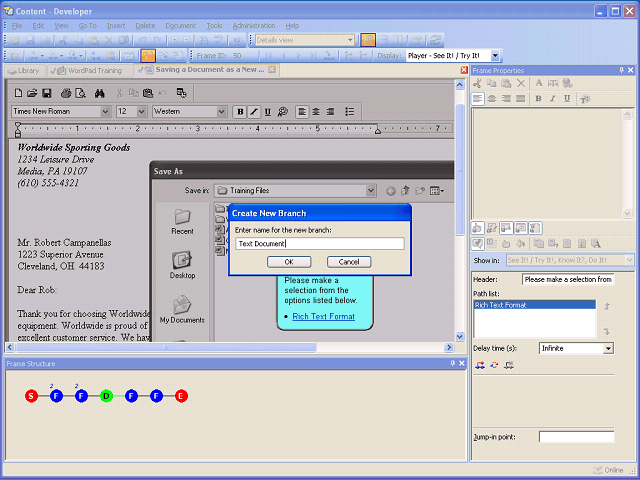 Screen image of this step