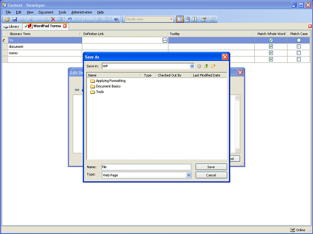 Screen image of this step