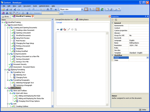 Screen image of this step