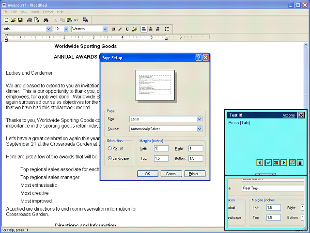 Screen image of this step