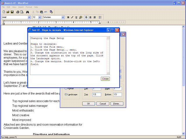 Screen image of this step