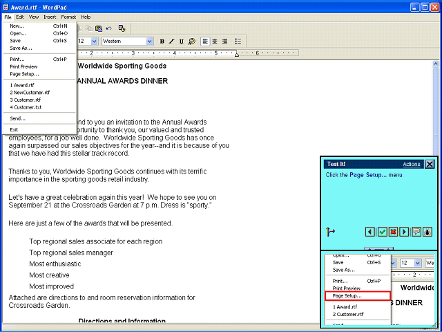 Screen image of this step
