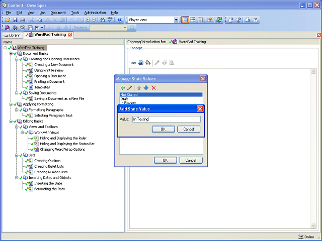 Screen image of this step