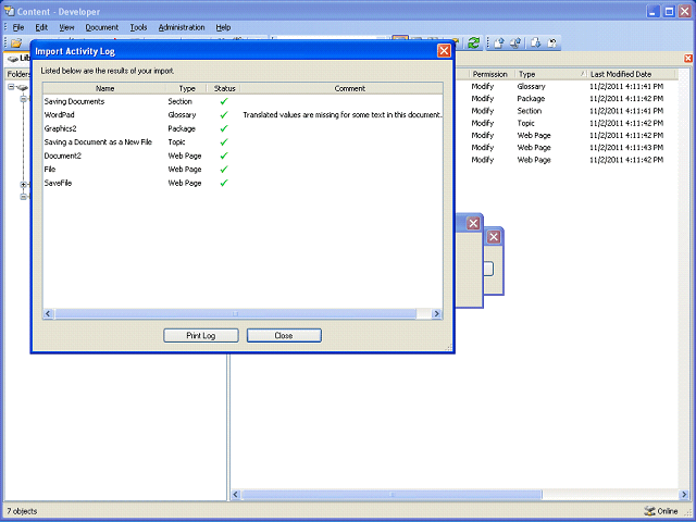 Screen image of this step
