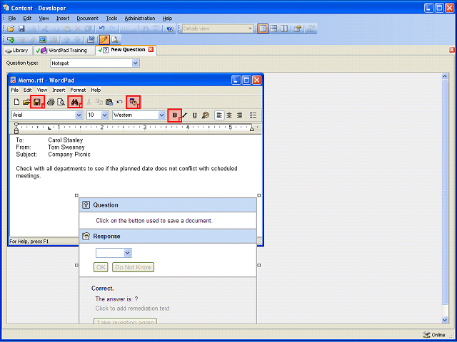 Screen image of this step