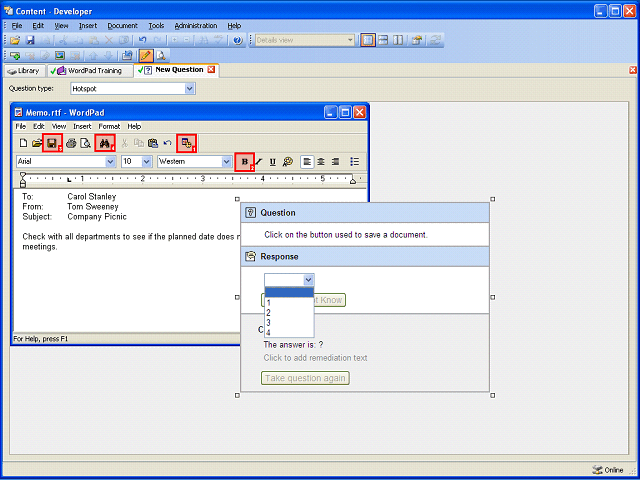 Screen image of this step