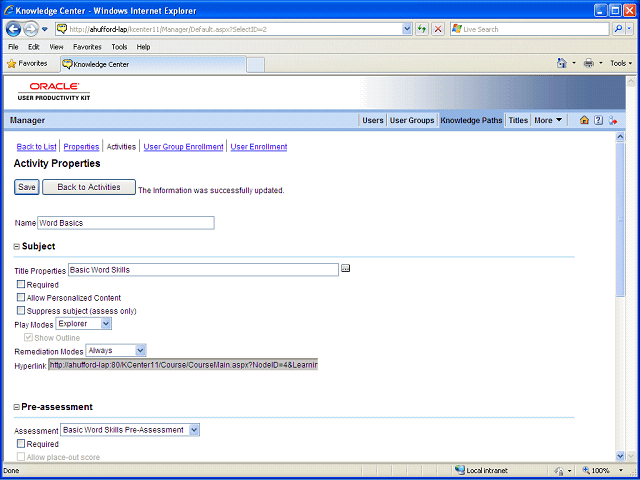 Screen image of this step