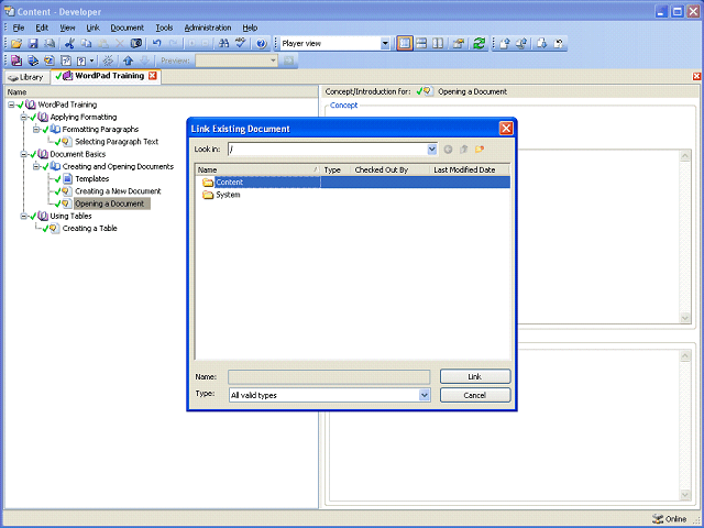 Screen image of this step