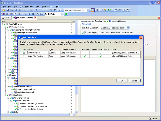 Screen image of this step