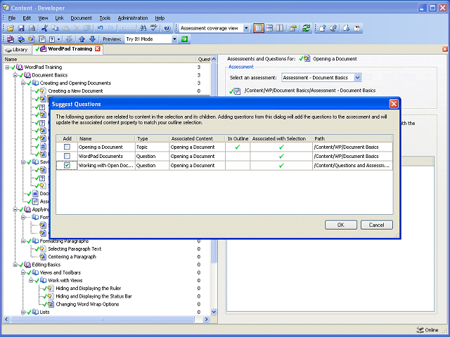 Screen image of this step