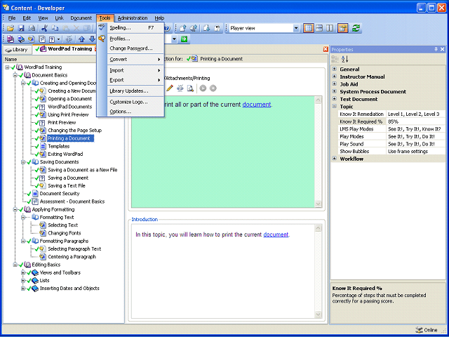 Screen image of this step