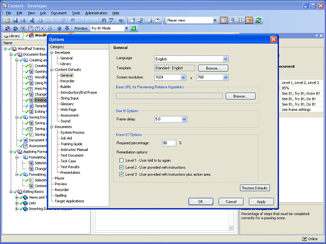 Screen image of this step