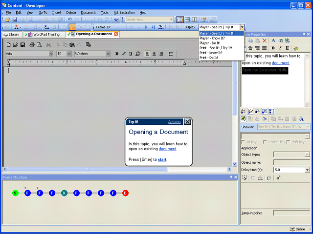 Screen image of this step