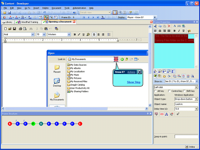Screen image of this step