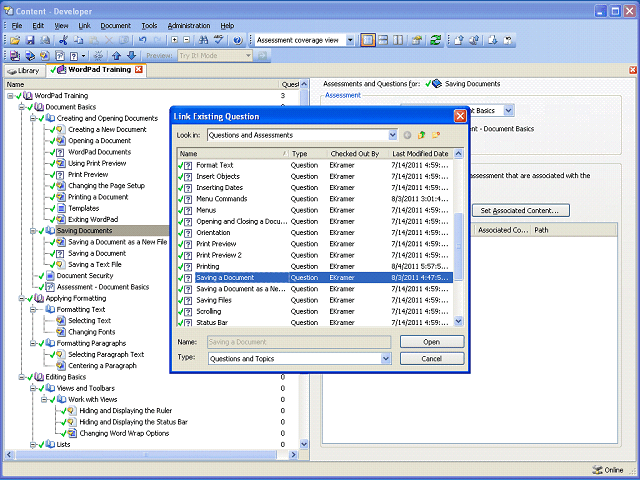 Screen image of this step