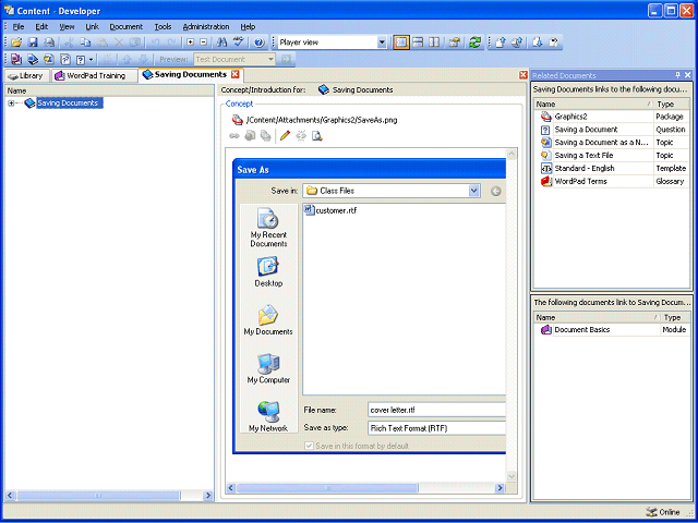 Screen image of this step