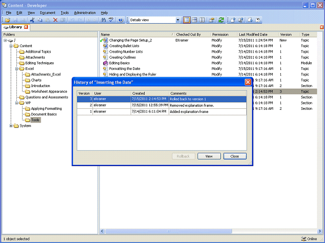 Screen image of this step