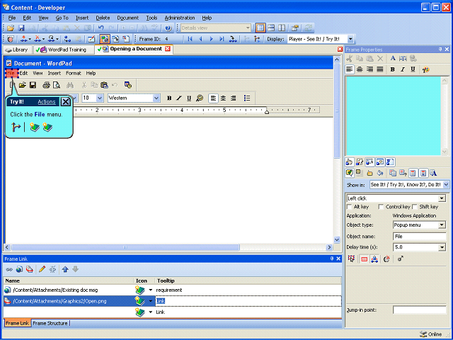 Screen image of this step