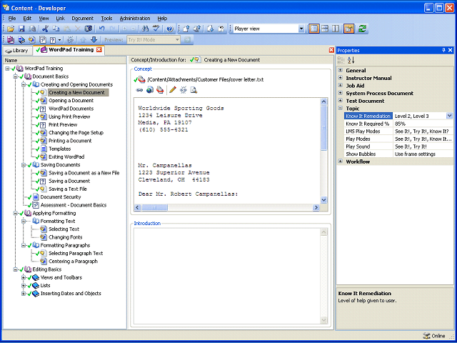 Screen image of this step
