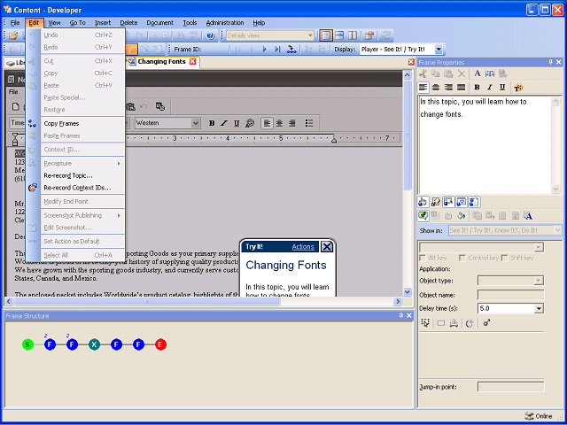 Screen image of this step