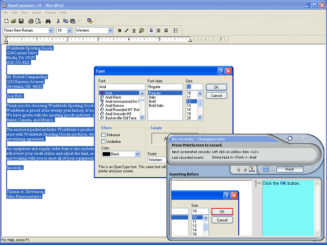 Screen image of this step